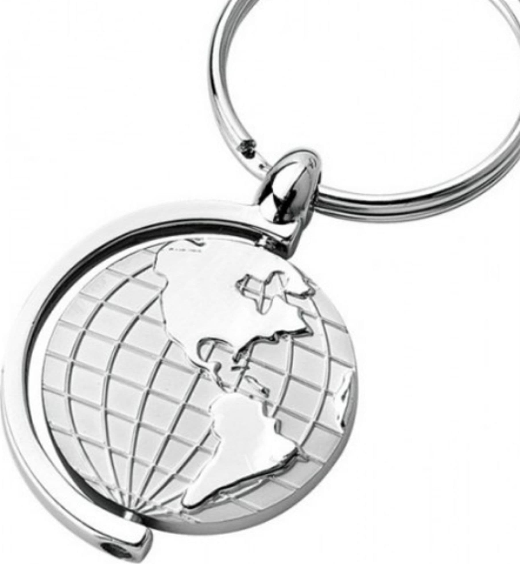 12-Portachiavi-Porta-Chiave-Bomboniere-Segnaposto-Mappamondo-Rotante-Globo-Terra