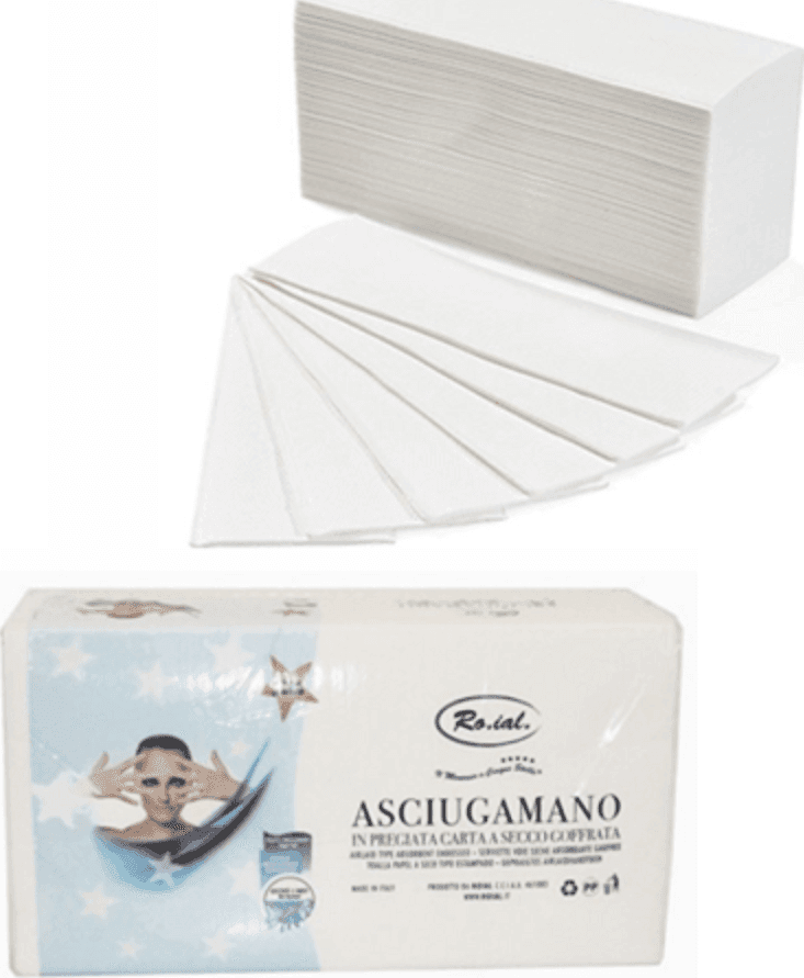 120 ASCIUGAMANI MONOUSO IN CARTA A SECCO GOFFRATA PER PARRUCCHIERI ESTETISTE SPA