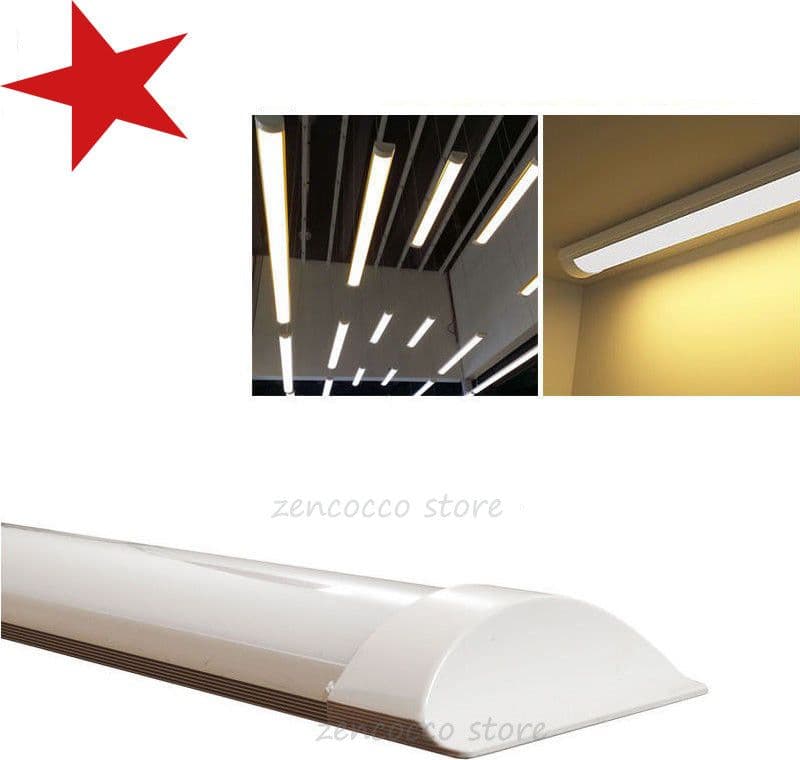 120cm Barra Neon led 36W Applique Plafoniera Soffitto 220v Illuminazione/Illuminazione per interni/Lampadari lampade a sospensione e plafoniere/Plafoniere da ufficio Zencoccostore - Formia, Commerciovirtuoso.it