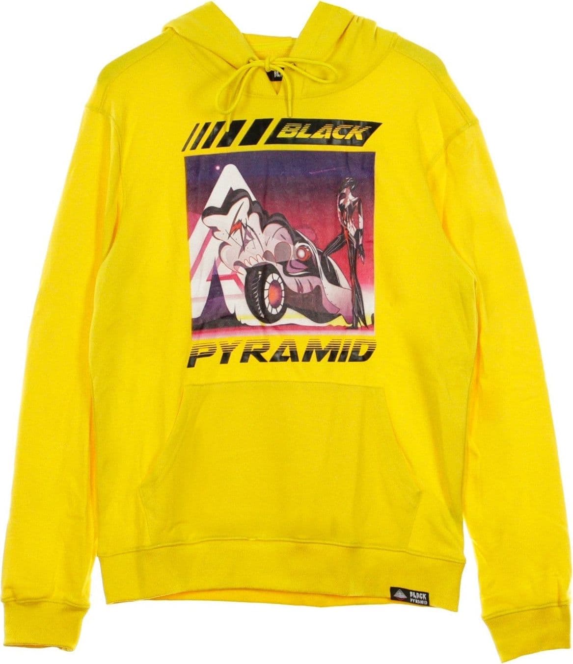 BLACK PYRAMID Felpa Leggera Cappuccio Uomo Space Rider Yellow da uomo in Felpe con cappuccio Drestige - Casamassima, commercioVirtuoso.it