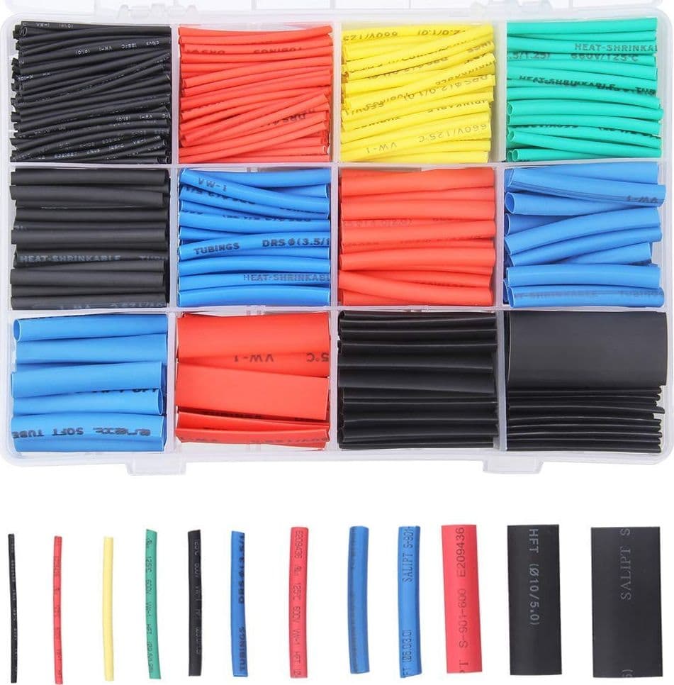 127 GUAINE GUAINA TERMORESTRINGENTI TERMORETRAIBILE TERMORETRATTILE ASSORTITE Fai da te/Materiale elettrico/Cablaggio di superficie/Tubi Trade Shop italia - Napoli, Commerciovirtuoso.it
