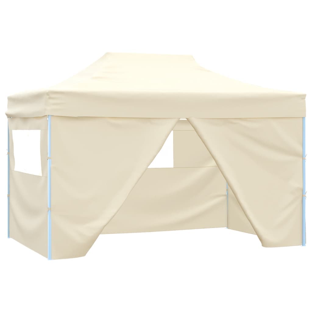Gazebo Professionale Crema Pieghevole con 4 Pareti Acciaio Resistente 3x4m in Gazebo Esplodia - Napoli, commercioVirtuoso.it