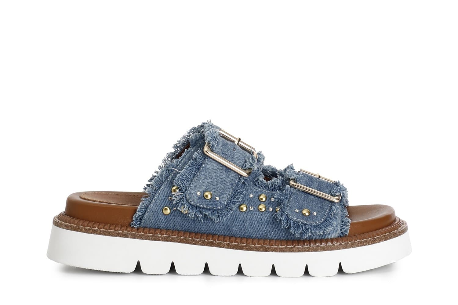CIABATTA DENIM DOPPIA FIBBIA in Infradito e ciabatte da spiaggia 3A Moda Mare Sport - Bellaria Igea Marina, commercioVirtuoso.it