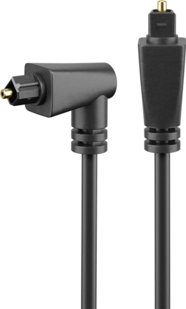 Cavo di Collegamento Audio Digitale Toslink Angolato e Girevole M/M 2m