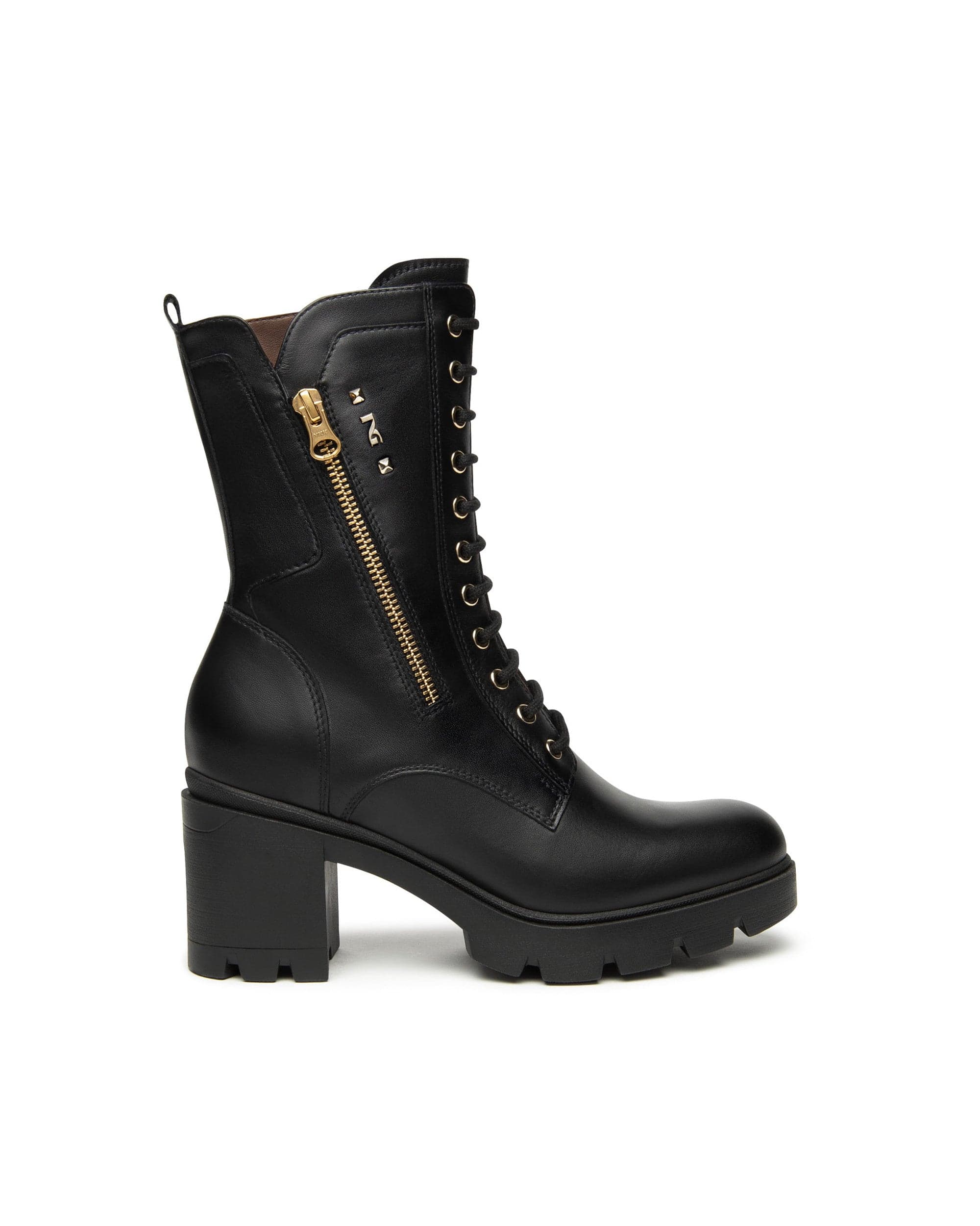 Nero Giardini anfibi donna in pelle nero I514881D100 in Stivali Teresi Calzature - Marsala, commercioVirtuoso.it