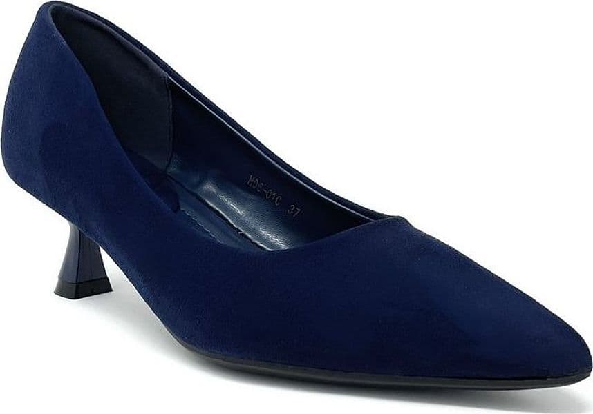 Francesco Milano décolleté in camoscio blu navy H06-01C in Scarpe col tacco Teresi Calzature - Marsala, commercioVirtuoso.it