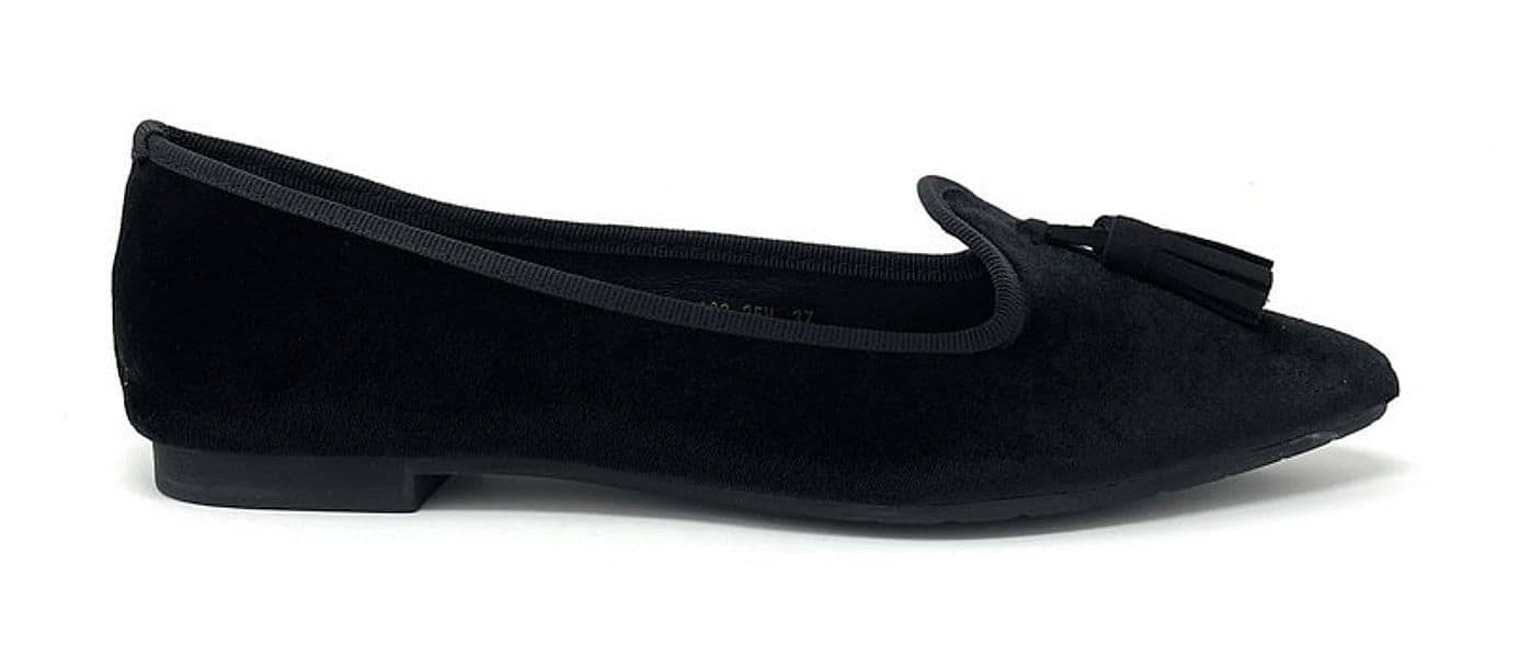 Francesco Milano ballerina in velvet nero A03-25V in Ballerine Teresi Calzature - Marsala, commercioVirtuoso.it