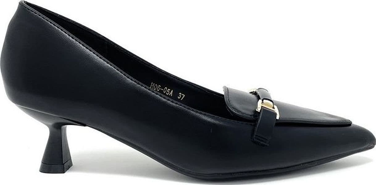 Francesco Milano décolleté in pelle nero con morsetto H06-05A in Scarpe col tacco Teresi Calzature - Marsala, commercioVirtuoso.it