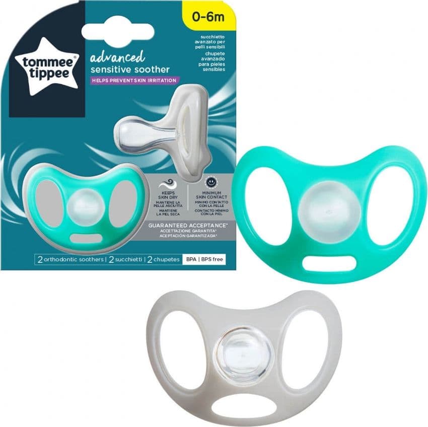Succhietti Advanced Sensitive Tommee Tippee Verde/Argento in Succhietti La Casa Del Bebè - Napoli, commercioVirtuoso.it