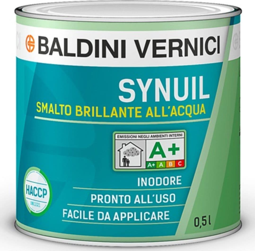 SYNUIL Smalto all’acqua Bianco Brillante 500 ml in Vernice Masterbrico - Longobardi, commercioVirtuoso.it