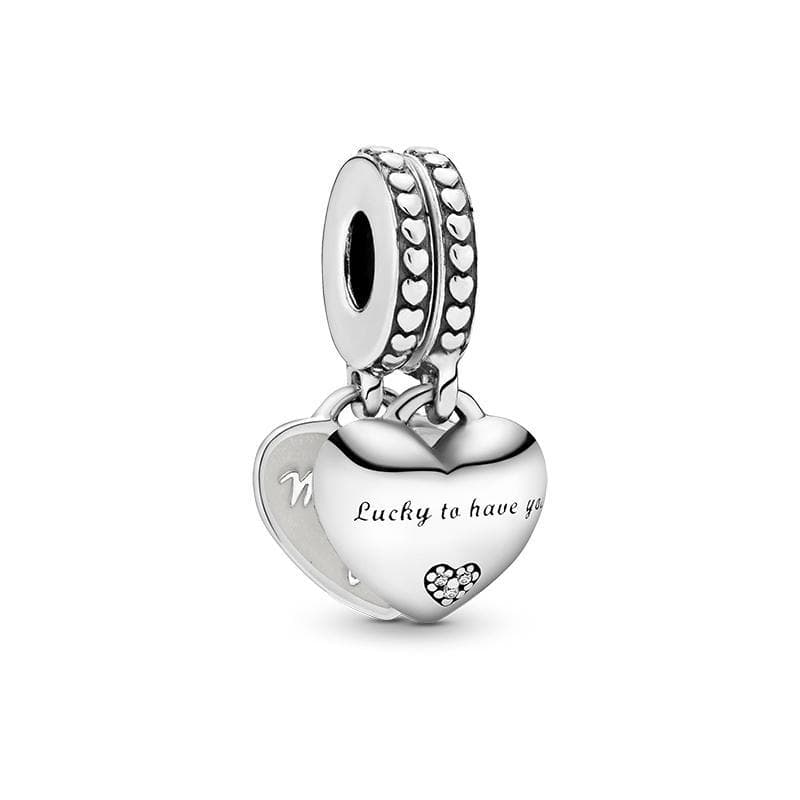 Pandora -Charm pendente con doppio cuore Nuora e suocera in Bead Charm Alba Gioielli - Casoria, commercioVirtuoso.it