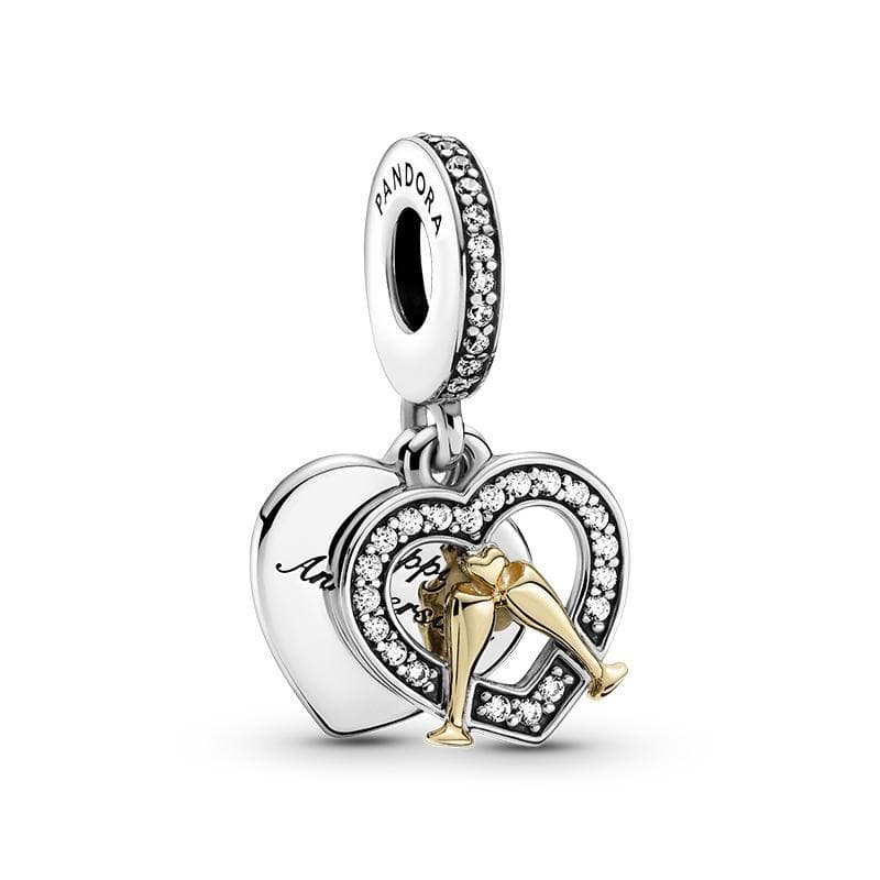 Pandora - Charm pendente bicolore Buon compleanno in Bead Charm Alba Gioielli - Casoria, commercioVirtuoso.it