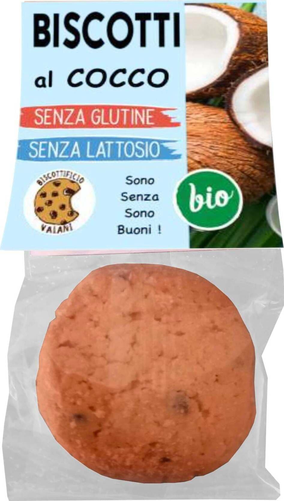 15 Pacchetti Di Biscotti Senza Glutine E Senza Lattosio 35g Al Cocco Biscottificio Artigianale Vaiani