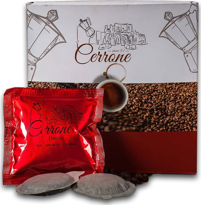 150 Cialde Caffè compatibili ESE 44mm Miscela Decisa Arabica Caffe Cerrone Since '51 7,7 gr box 150pz in Cialde di caffè compatibili ESE 44 mm Caffè Cerrone - Santa Maria Capua Vetere, commercioVirtuoso.it