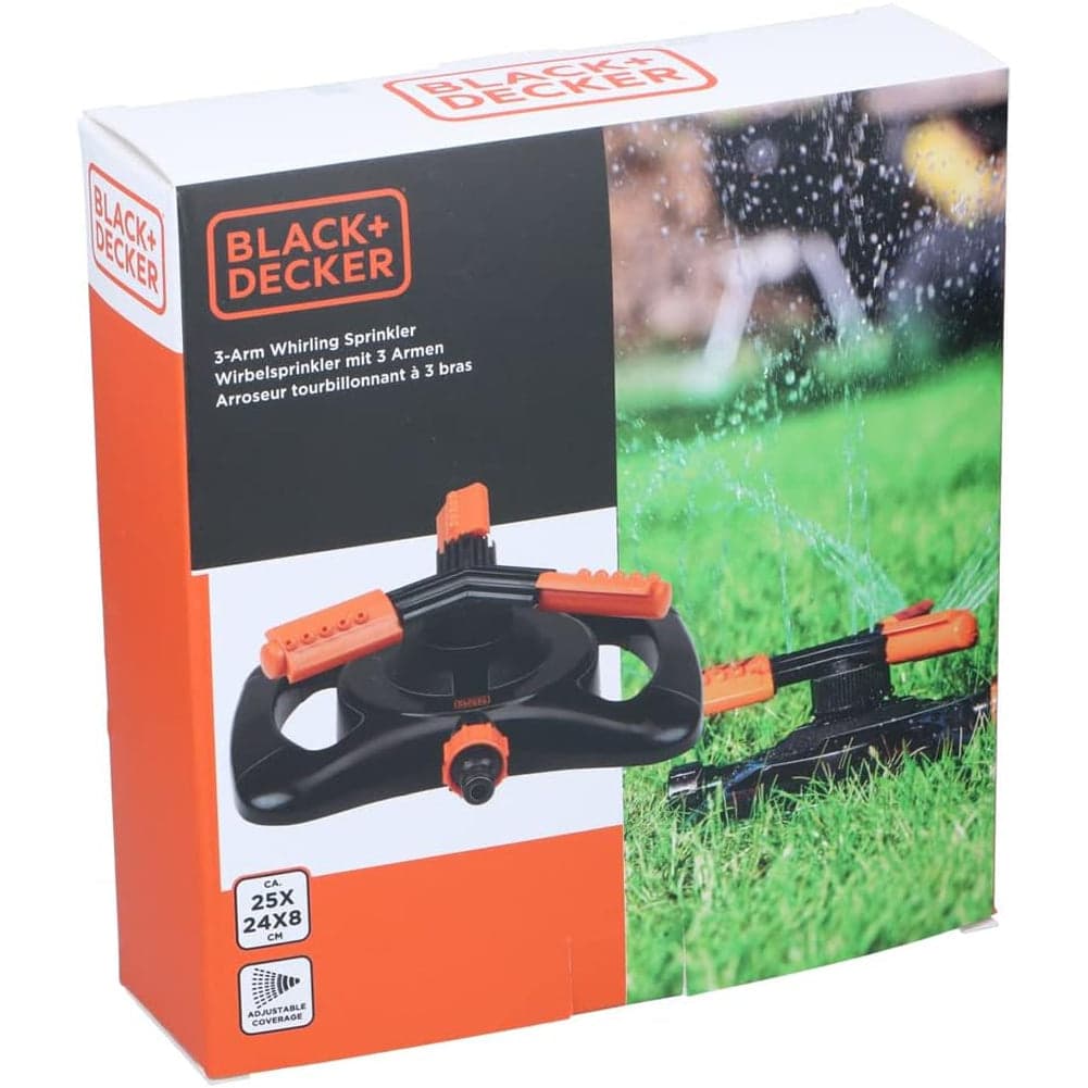 Irrigatore Prato Black+Decker 360° 3 Braccia Rotanti Irrigazione Giardino Regolabile in Irrigatori Danyx - Casoria, commercioVirtuoso.it