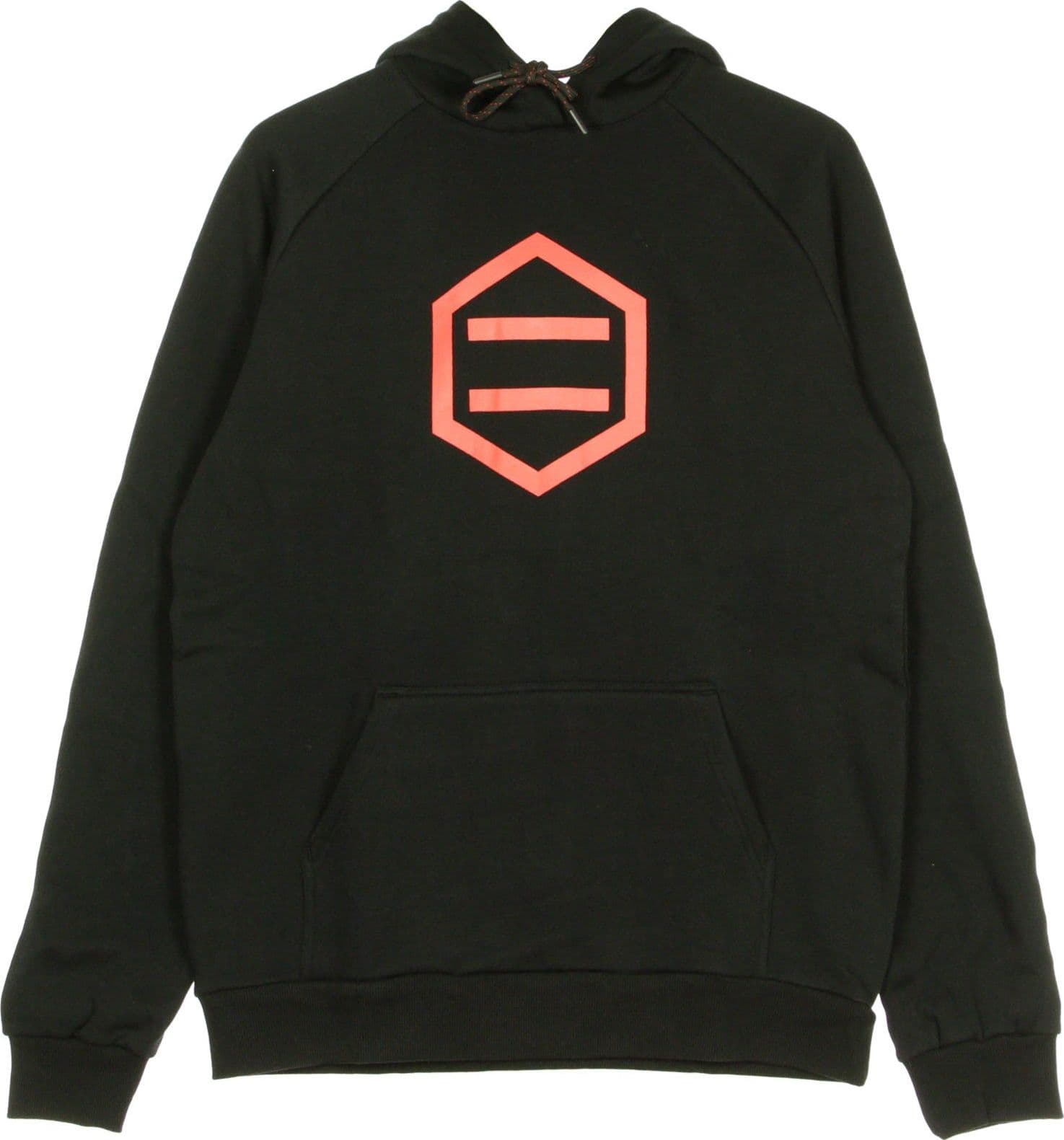 DOLLY NOIRE Felpa Cappuccio Uomo Hexagon Black & Red Hoodie Black/red da uomo in Felpe con cappuccio Drestige - Casamassima, commercioVirtuoso.it