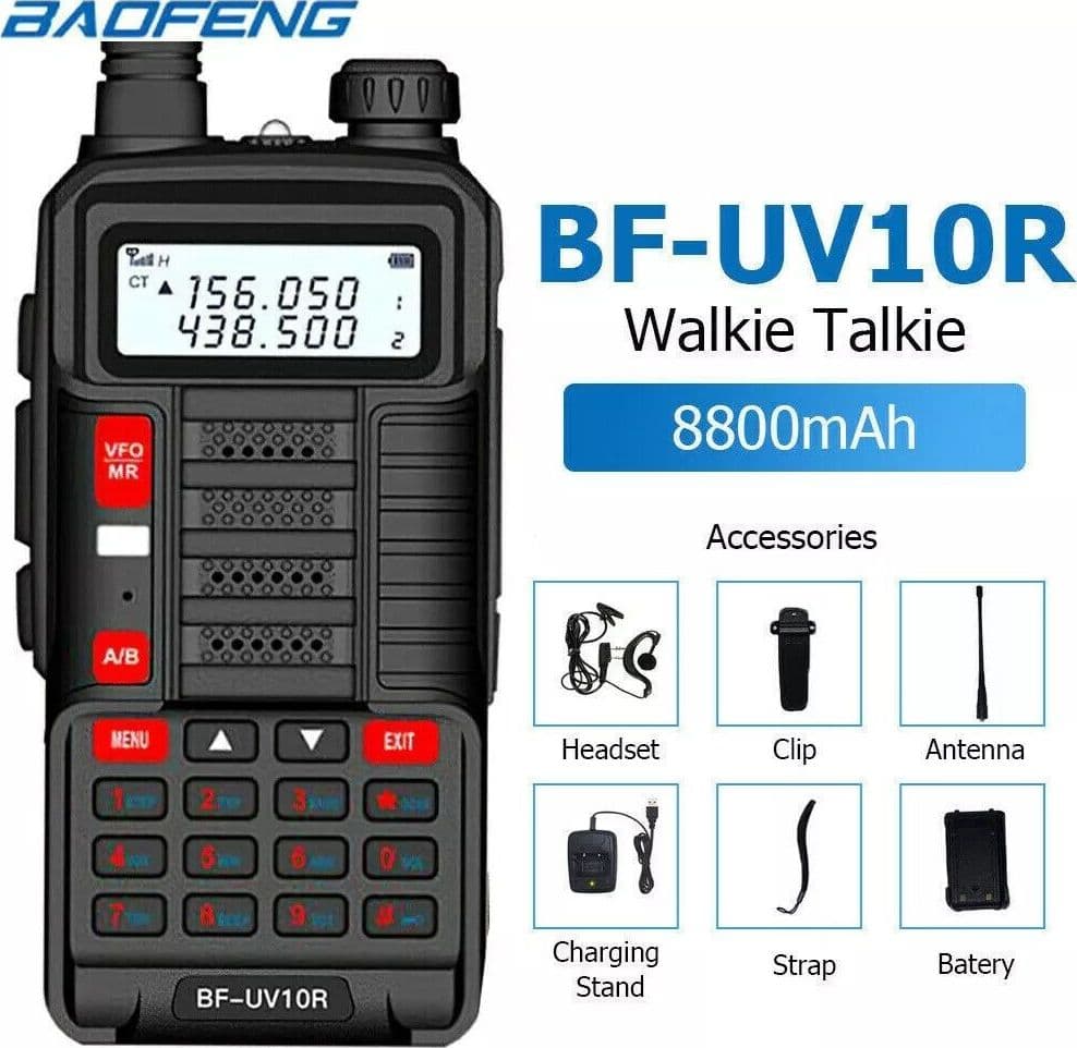 RADIO BAOFENG UV-10R RICETRASMITTENTE VHF/UHF Dual Band 136-174 MHZ400-520 in Ricetrasmettitori Zencoccostore - Formia, commercioVirtuoso.it