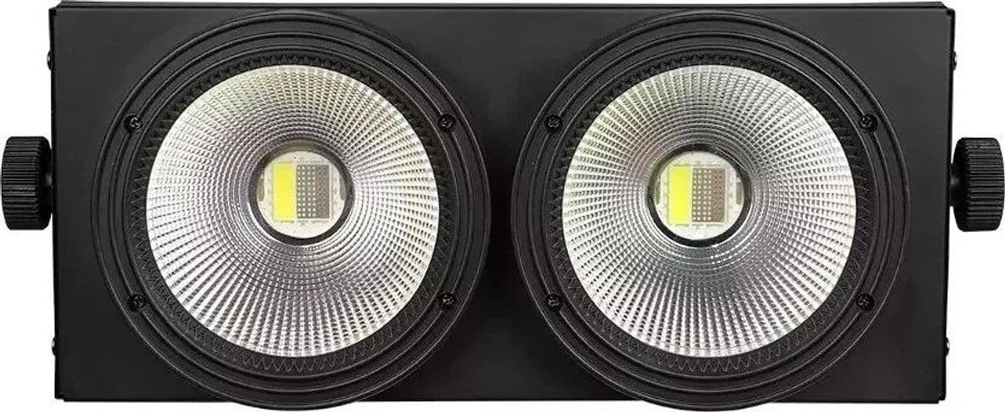 BLINDER ACCECATORE DMX COB LED 2x100W PROIETTORE RGBW 8 CANALI LUCI PALCOSCENICO in Dispositivi per effetti luce Zencoccostore - Formia, commercioVirtuoso.it