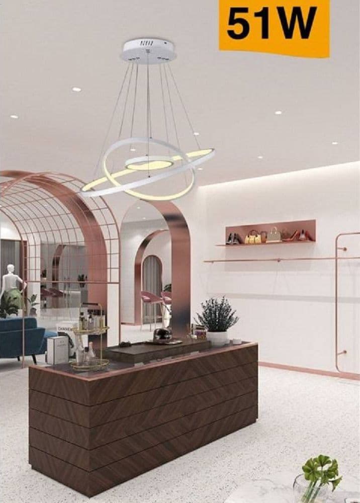 LAMPADARIO A SOSPENSIONE 51W A LED FORMA DI PIANETA BIANCO LUCE CALDA FREDDA A64 in Lampade a sospensione Trade Shop italia - Napoli, commercioVirtuoso.it