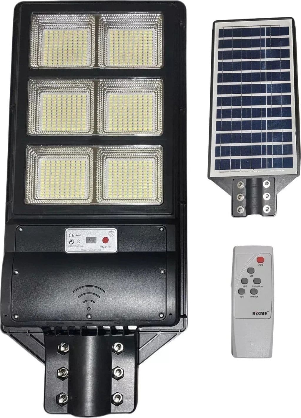LAMPIONE STRADALE LED 1000W PANNELLO SOLARE LUCE CREPUSCOLARE E MOVIMENTO IP67 in prodotto Zencoccostore - Formia, commercioVirtuoso.it
