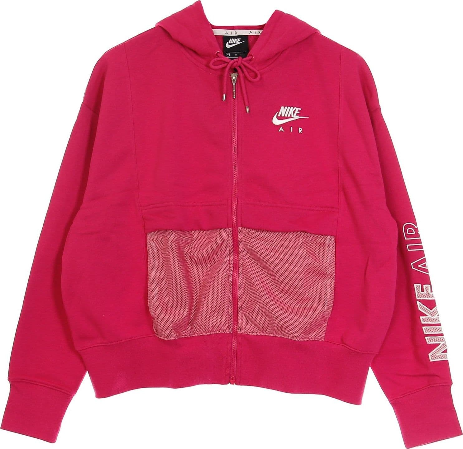 Nike Felpa Cappuccio Zip Donna Sportswear Air Top Fleece Fireberry/white da donna in Felpe con cappuccio Drestige - Casamassima, commercioVirtuoso.it