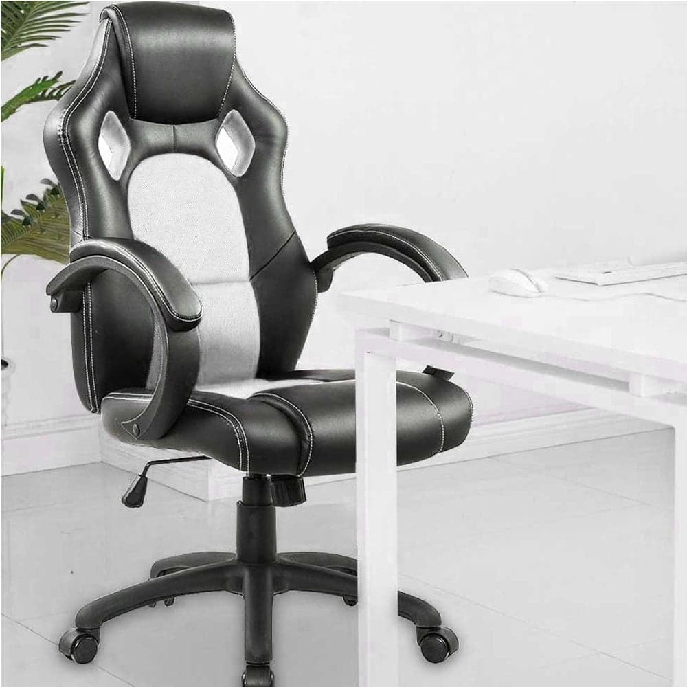 Sedia Gaming Poltrona Ufficio Direzionale 5Ruote Girevoli Sportiva Racer Nero Grigio in Sedie da scrivania Danyx - Casoria, commercioVirtuoso.it
