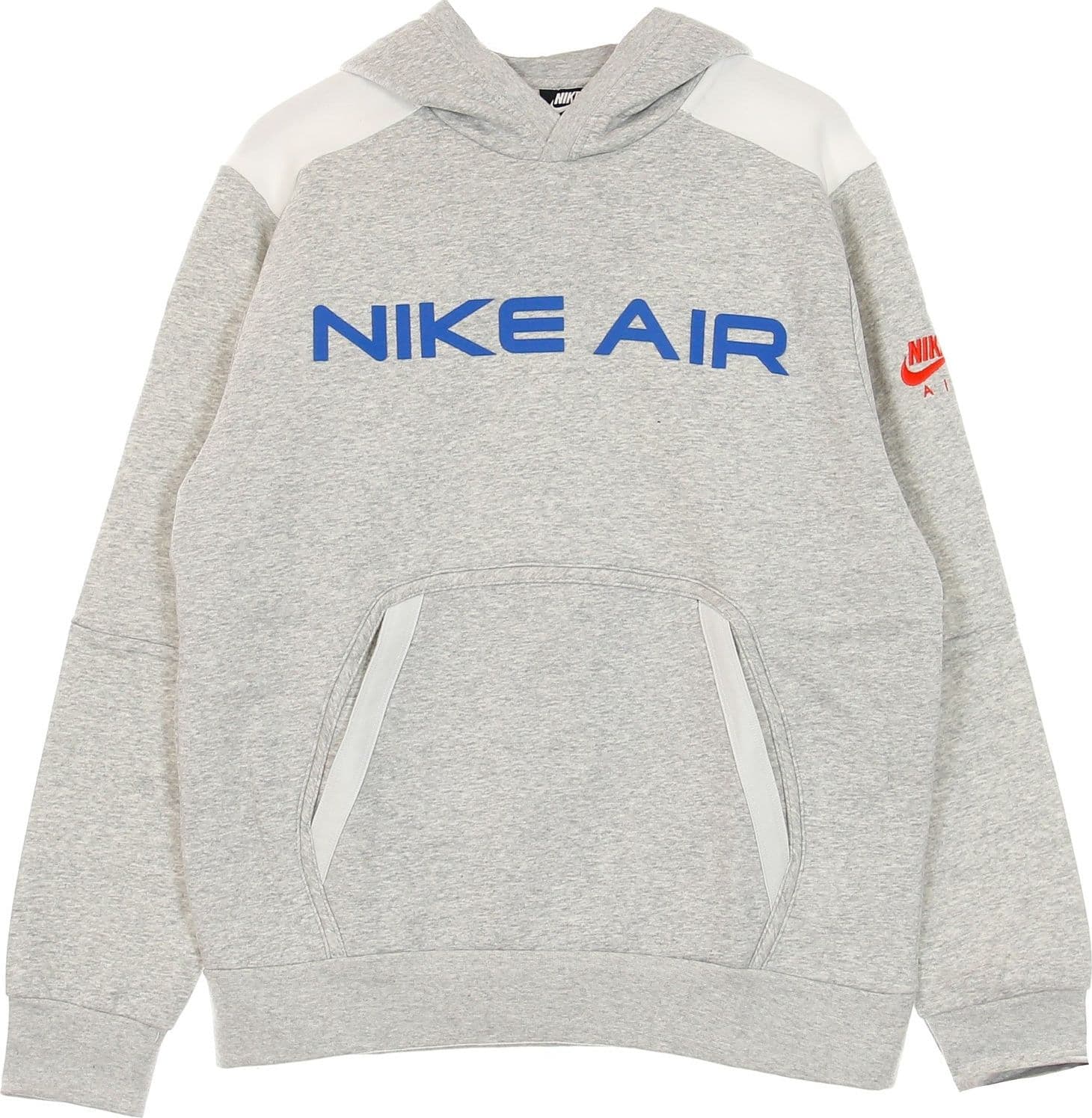 Nike Felpa Cappuccio Uomo Sportswear Air Hoodie Grey Heather/summit White/infrared 23 da uomo in Felpe con cappuccio Drestige - Casamassima, commercioVirtuoso.it