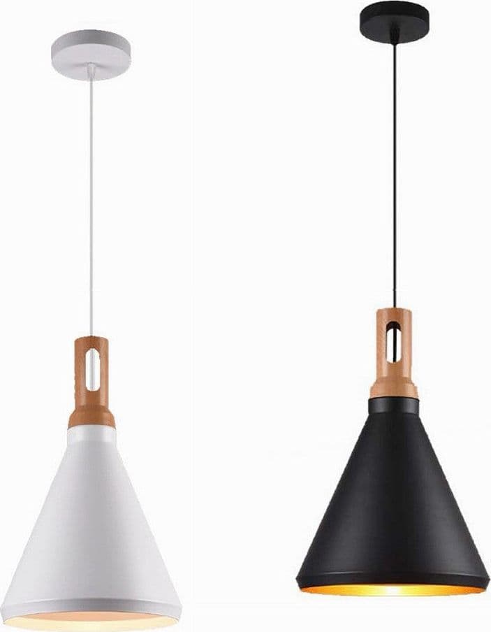 LAMPADARIO A SOSPENSIONE STILE INDUSTRIALE IN METALLO PENDENTE A CONO E27 A94 in Lampade a sospensione Trade Shop italia - Napoli, commercioVirtuoso.it