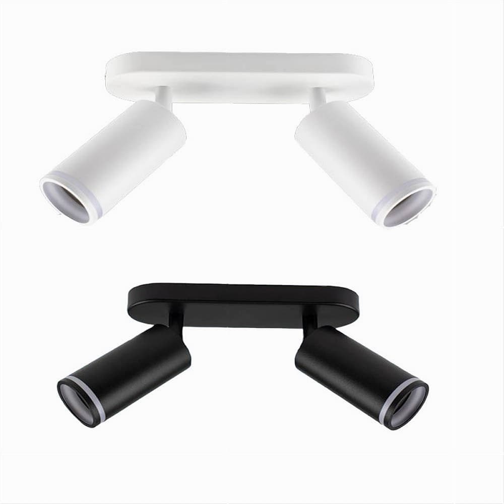 APPLIQUE PLAFONIERA ORIENTABILE DA SOFFITTO PARETE 2 DIFFUSORI LAMPADA GU10 TS-2 in Faretti da soffitto Trade Shop italia - Napoli, commercioVirtuoso.it