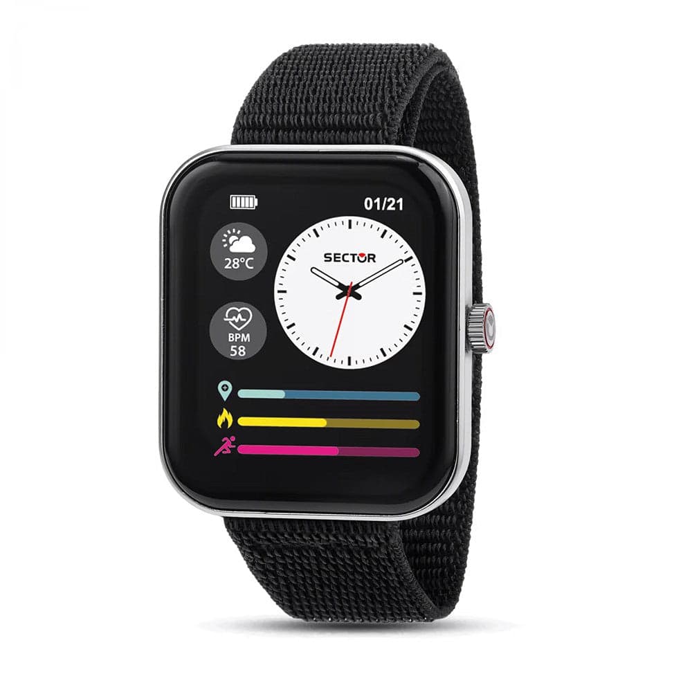 Smartwatch SECTOR S-03 Pro multi funzione digitale tessuto nero in Orologi da polso Web Time Orologi - Milano, commercioVirtuoso.it