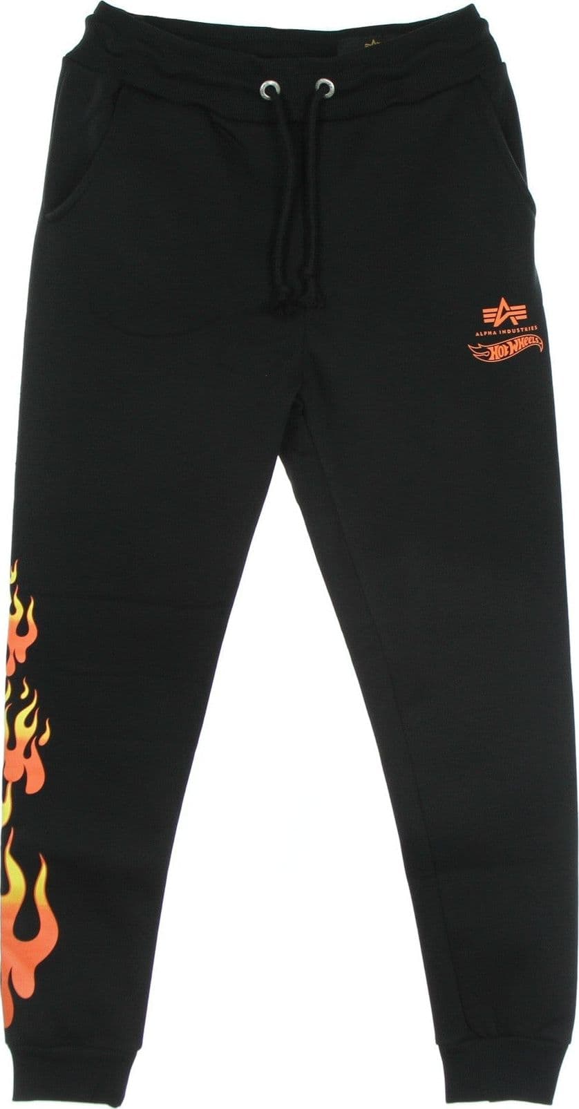 ALPHA INDUSTRIES Pantalone Tuta Felpato Uomo Flame Jogger X Hot Wheels Black da uomo in Pantaloni sportivi Drestige - Casamassima, commercioVirtuoso.it