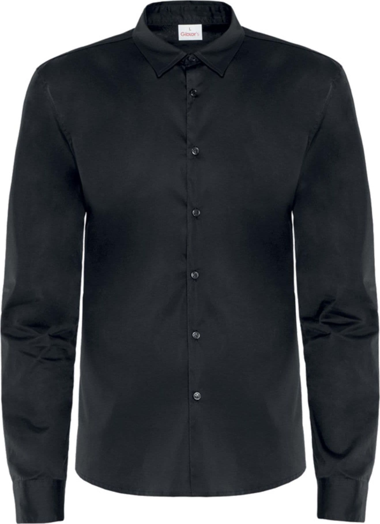 Camicia Peter Nero Camicia Uomo Elasticizzata Manica Lunga Cameriere Barman Reception in Magliette a maniche lunghe Dresswork - Como, commercioVirtuoso.it