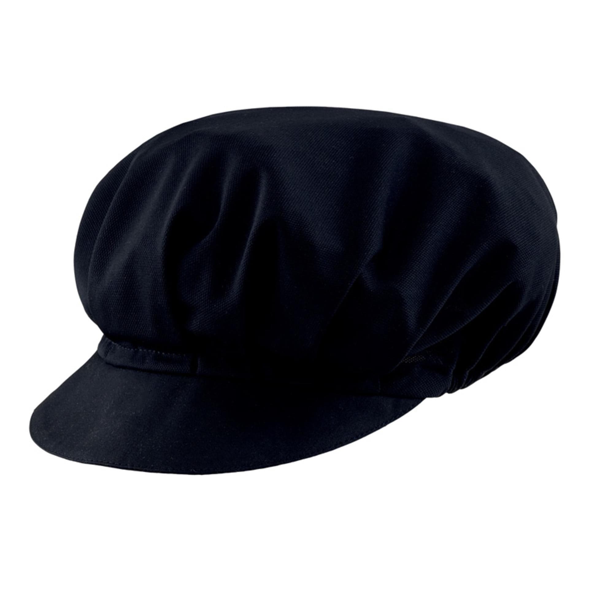 Berrettino Nero Elasticizzato Cappello in Rete con Visiera in Giacche da chef Dresswork - Como, commercioVirtuoso.it