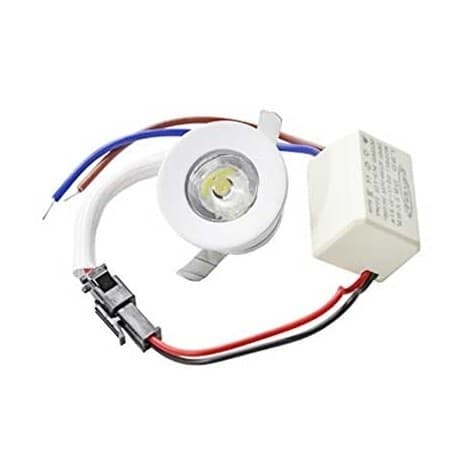 1W Faretto Incasso led Puntoluce 220V Rotondo Bianco 100lm Illuminazione/Illuminazione per interni/Lampadari lampade a sospensione e plafoniere/Faretti da soffitto Zencoccostore - Formia, Commerciovirtuoso.it
