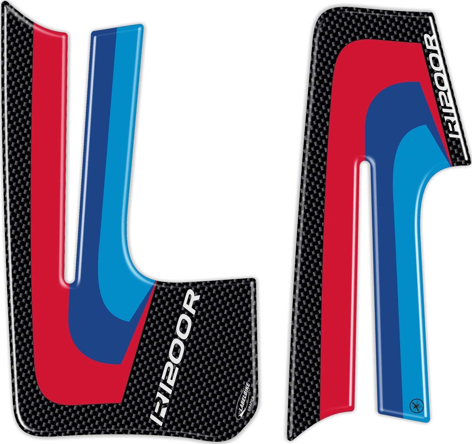 2-ADESIVI-3D-PROTEZIONI-LATERALI-RALLY-compatibili-per-MOTO-BMW-R1200R-fino-al-2015