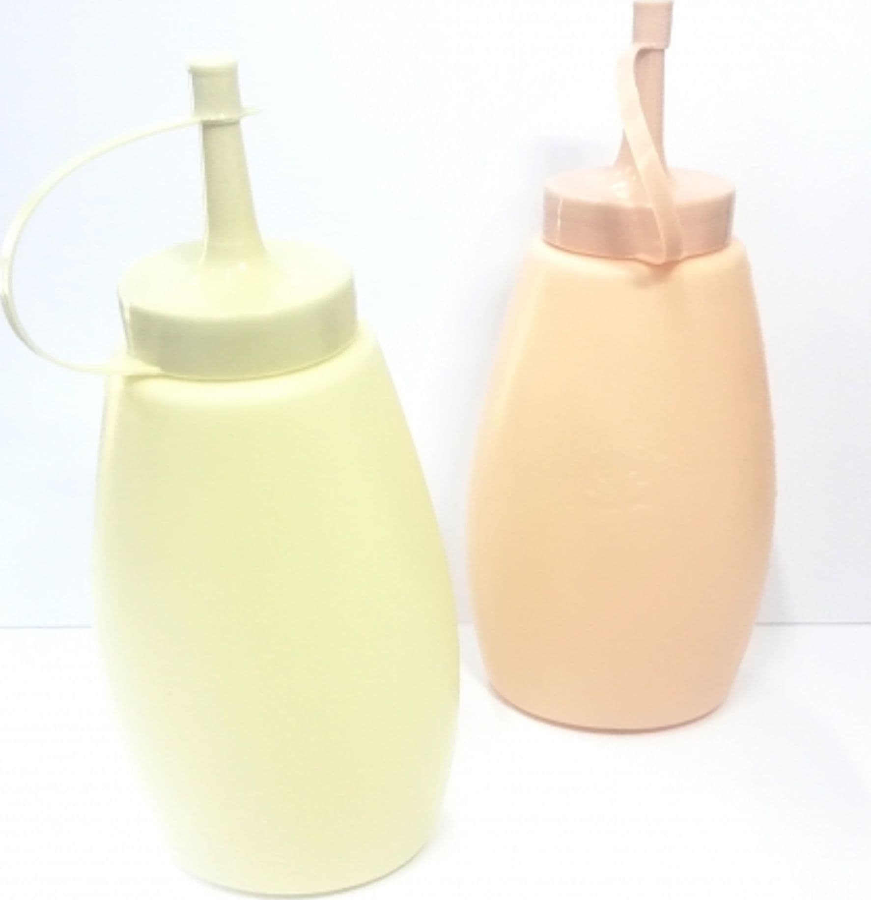 2-Bottiglie-300ml-Dosatore-Dispenser-Salse-Olio-Ketchup-Senape-Maionese-Per-Pub