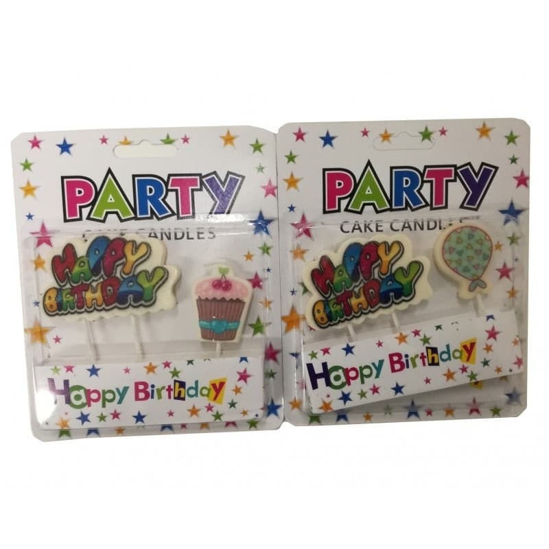2 CANDELINE IN CERA HAPPY BIRTHDAY CUP CAKE PALLONCINO TORTA PARTY COMPLEANNO Casa e cucina/Hobby creativi/Materiali per hobby creativi/Forniture per feste/Articoli per feste e compleanni per bambini/Decorazioni/Candele Trade Shop italia - Napoli, Commerciovirtuoso.it