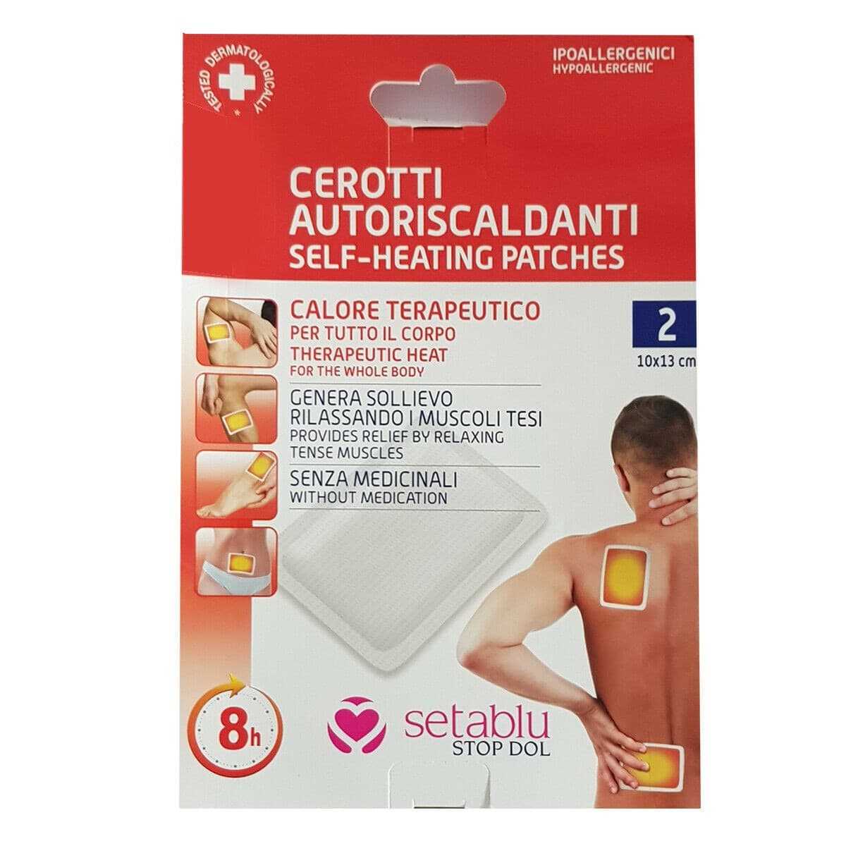 2 Cerotti Auto Riscaldanti Calore Corpo Schiena Collo Muscoli Dolore 10x13cm Salute e Bellezza > Cura della Persona > Cerotti Muscolari Trade Shop italia - Napoli, Commerciovirtuoso.it