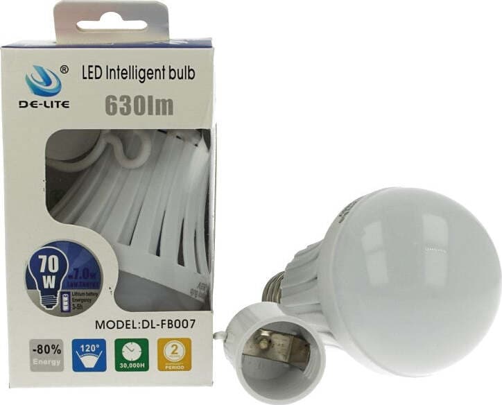 2-Lampade-Led-E27-A60-Luce-Emergenza-7W-Ricaricabile-Intelligente-Anti-Blackout-Gancio-Incluso-A2Zworld