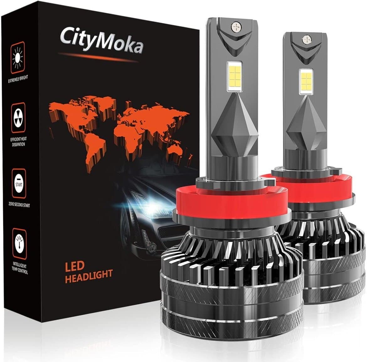 2 Lampadine H11 LED per Auto 20000LM 120W 6500K Bianco Fari Abbaglianti o Anabbaglianti 12V IP68 impermeabile in Kit lampadine universali 85cento.it - Potenza, commercioVirtuoso.it