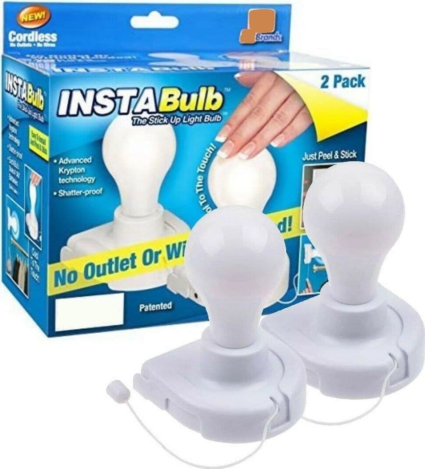 2 Lampadine Insta Bulb Lampadina A Batteria Con Filo Di Accensione E Spegnimento Casa, arredamento e bricolage > Articoli da Giardino > Illuminazione da esterno > Illuminazione da interno > Lampade per esterno > Luci per Mobili Trade Shop italia - Napoli, Commerciovirtuoso.it