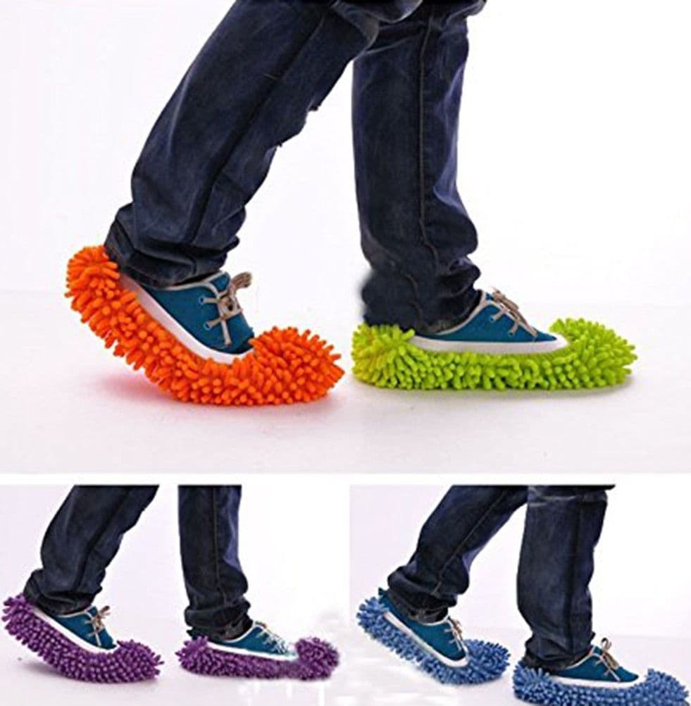 2 PANTOFOLE MOP PULISCI CASA PAVIMENTO IN MICROFIBRA COPRISCARPA CATTURA POLVERE Casa e cucina/Detergenti e prodotti per la pulizia/Mop bagnato e asciutto Trade Shop italia - Napoli, Commerciovirtuoso.it