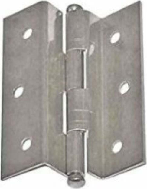 2-PEZZI---CERNIERE-A-SPINA-SFILABILE-DESTRE-CON-COLLO-ALTO-50x40MM---IN-FERRO-NICHELATO-CON-VITI