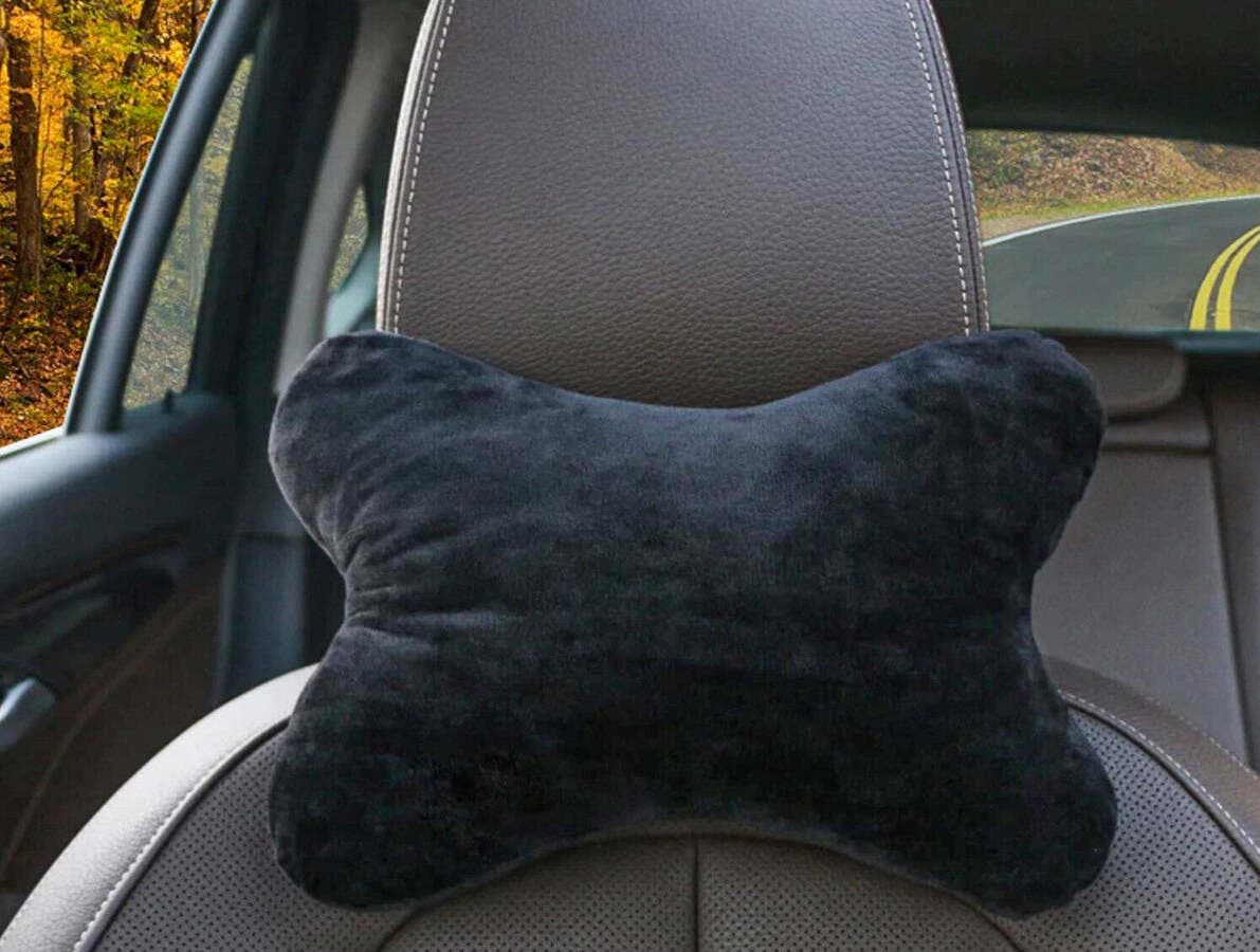 2-Pezzi-Cuscini-Poggiatesta-Auto-Ergonomici-e-Traspiranti-Colore-Nero-Carall