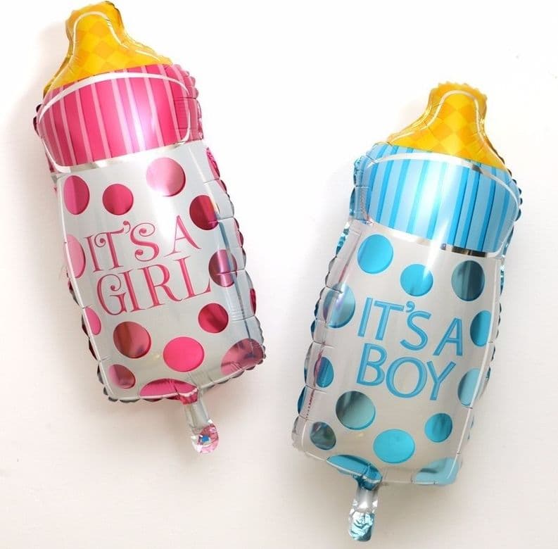 2 PEZZI FESTONI PALLONCINI PALLONCINO BIBERON BABY 75CM COMPLEANNI FESTA PARTY