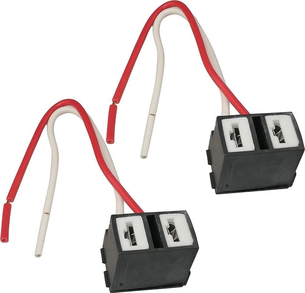 2 PORTALAMPADA SPINA FEMMINA CONNETTORE FARO LAMPADINA H7 IN CERAMICA PER AUTO
