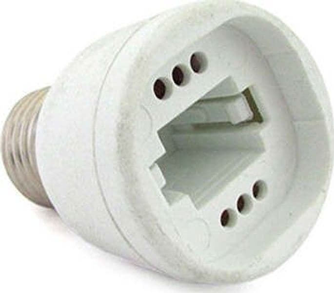 2-PZ-Convertitore-Adattatore-Portalampada-Per-Lampada-Attacco-Da-E27-A-G24-PLC-Ledlux