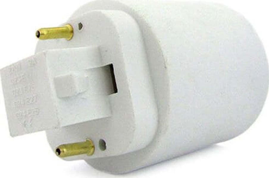 2-PZ-Convertitore-Adattatore-Portalampada-Per-Lampada-Attacco-Da-G23-2-Pin-A-E27-Ledlux