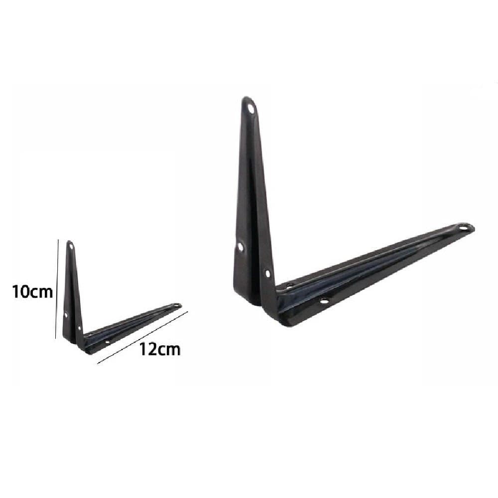 2 Pz Reggimensola Supporto Staffa Triangolare Mensola Metallo 10x12cm Nera 07914 Casa, arredamento e bricolage > Arredamento > Reggimensola Trade Shop italia - Napoli, Commerciovirtuoso.it