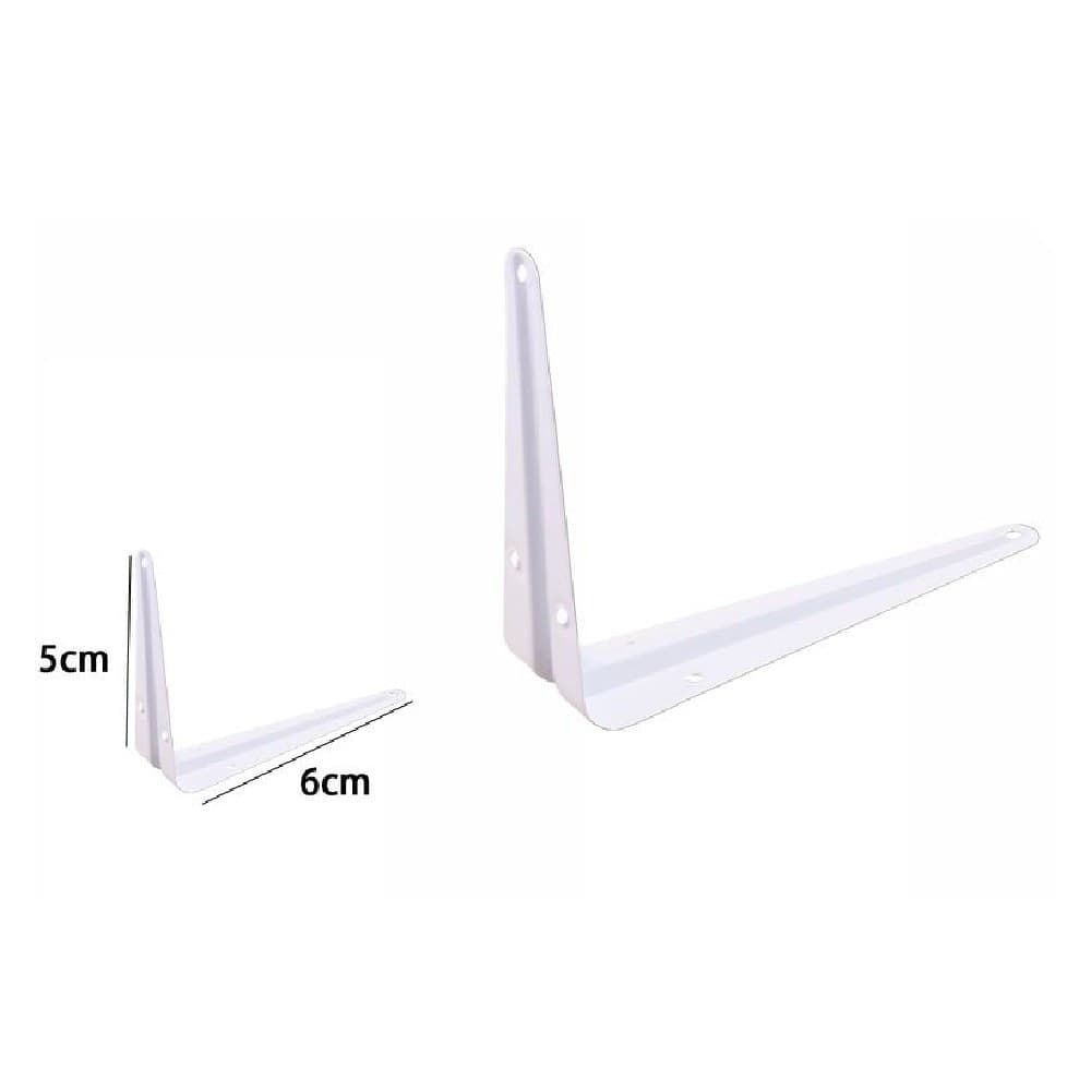 2 Pz Reggimensola Supporto Staffa Triangolare Mensola Metallo 5x6cm Bianca 07904 Casa, arredamento e bricolage > Arredamento > Reggimensola Trade Shop italia - Napoli, Commerciovirtuoso.it